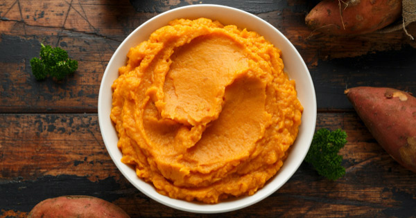 Garlic sweet potato mash | Delta Dental