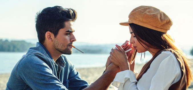 cigarettes and heart A recent study shows there is no safe level of smoking when it comes to  heart health. Even smoking just one or two cigarettes a day significantly  increases risk. Researchers found that