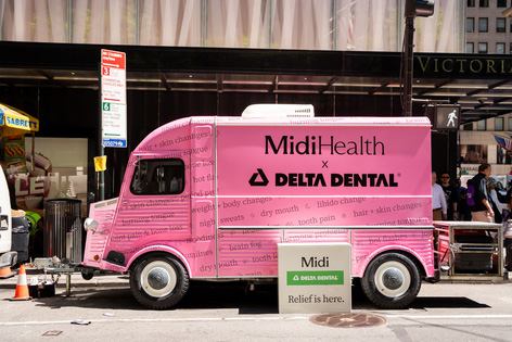 Delta Dental and Midi Health serve coffee to the people of New York and talk about the connection between menopause and oral health